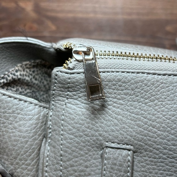 SOLE SOCIETY Miah Structured Buckle Weekender Bag- Greige - Picture 11 of 15